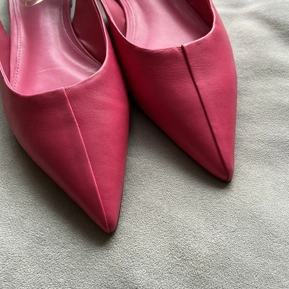 NWB Sam Edelman Whitney Pointed Toe Flat Size 8 M (Rose Leather) - Picture 8 of 11